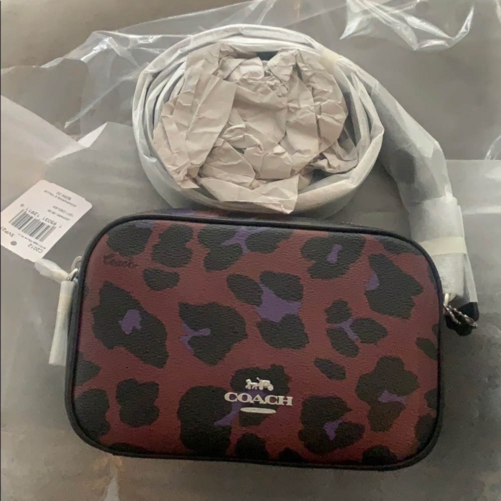 Coach Jes Leopard Crossbody